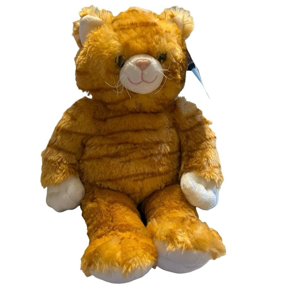 Build A Bear Workshop Orange Floppy Tabby Cat Plush W/Tags Retired